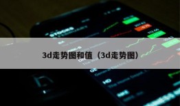 3d走势图和值（3d走势图）