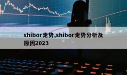 shibor走势,shibor走势分析及原因2023