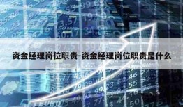 资金经理岗位职责-资金经理岗位职责是什么