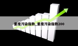 重度污染指数_重度污染指数200