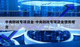 中央财政专项资金-中央财政专项资金使用规定