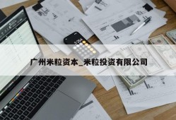 广州米粒资本_米粒投资有限公司