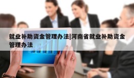 就业补助资金管理办法|河南省就业补助资金管理办法