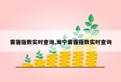 雾霾指数实时查询,海宁雾霾指数实时查询