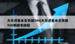 大乐透基本走势图500|大乐透基本走势图500期图电脑版