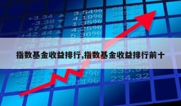 指数基金收益排行,指数基金收益排行前十