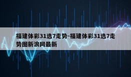 福建体彩31选7走势-福建体彩31选7走势图新浪网最新