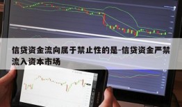 信贷资金流向属于禁止性的是-信贷资金严禁流入资本市场