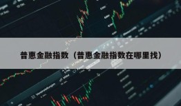 普惠金融指数（普惠金融指数在哪里找）