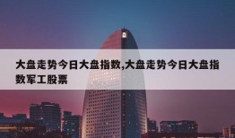 大盘走势今日大盘指数,大盘走势今日大盘指数军工股票