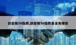 创业板50指数,创业板50指数基金有哪些