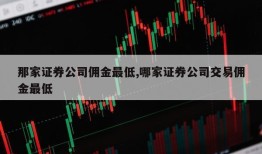 那家证券公司佣金最低,哪家证券公司交易佣金最低