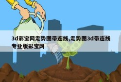 3d彩宝网走势图带连线,走势图3d带连线专业版彩宝网