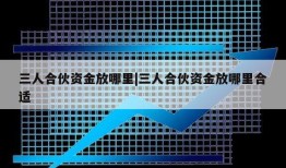 三人合伙资金放哪里|三人合伙资金放哪里合适