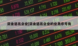 资金退出企业|资金退出企业的业务序号有