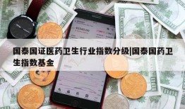 国泰国证医药卫生行业指数分级|国泰国药卫生指数基金