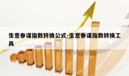 生意参谋指数转换公式-生意参谋指数转换工具