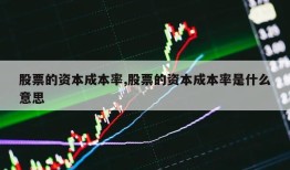 股票的资本成本率,股票的资本成本率是什么意思