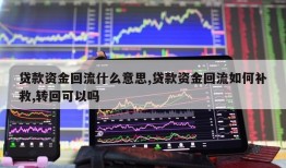 贷款资金回流什么意思,贷款资金回流如何补救,转回可以吗