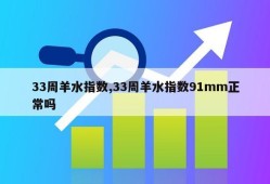 33周羊水指数,33周羊水指数91mm正常吗