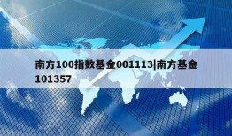 南方100指数基金001113|南方基金101357