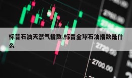 标普石油天然气指数,标普全球石油指数是什么