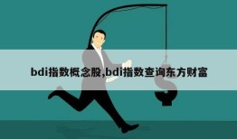 bdi指数概念股,bdi指数查询东方财富