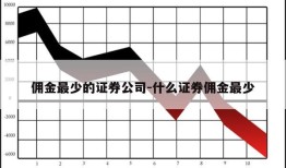 佣金最少的证券公司-什么证券佣金最少