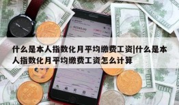 什么是本人指数化月平均缴费工资|什么是本人指数化月平均缴费工资怎么计算