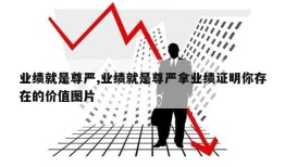 业绩就是尊严,业绩就是尊严拿业绩证明你存在的价值图片