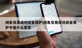 闲鱼交易成功资金保护|闲鱼交易成功资金保护中是什么意思