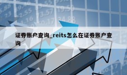 证券账户查询_reits怎么在证券账户查询