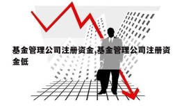 基金管理公司注册资金,基金管理公司注册资金低