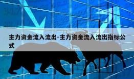 主力资金流入流出-主力资金流入流出指标公式