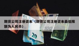 期货公司注册资本（期货公司注册资本最低限额为人民币）