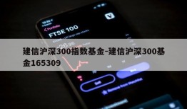 建信沪深300指数基金-建信沪深300基金165309