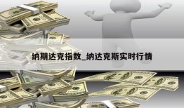 纳期达克指数_纳达克斯实时行情