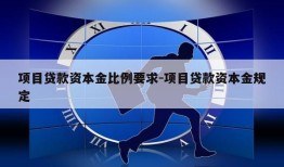 项目贷款资本金比例要求-项目贷款资本金规定