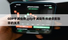 GDP平减指数,gdp平减指数和通货膨胀率的关系