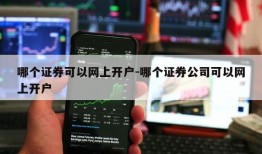 哪个证券可以网上开户-哪个证券公司可以网上开户