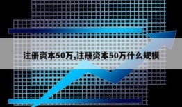 注册资本50万,注册资本50万什么规模