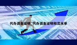 代办资金证明_代办资金证明和流水单