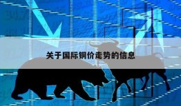 关于国际铜价走势的信息