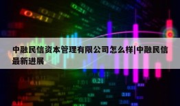 中融民信资本管理有限公司怎么样|中融民信最新进展